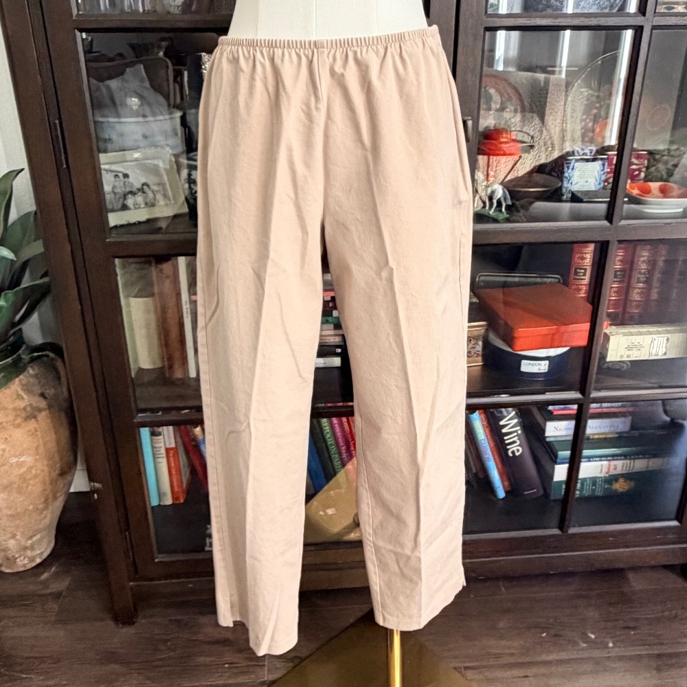 Eileen Fisher, Cotton Twill Ankle Pant, size Medium